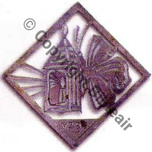 293   VR.293 PAPILLON LANTERNE Argent decoupe Sc.BARTLETT 